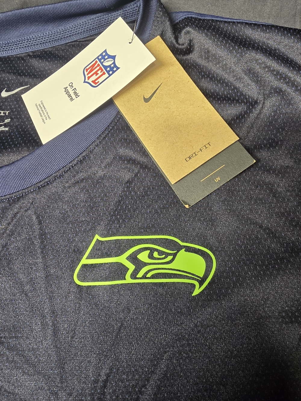 Nike Seattle Seahawks Dri-FIT Long Sleeve Performance Shirt Men's 3XL NWT - Picture 2 of 5